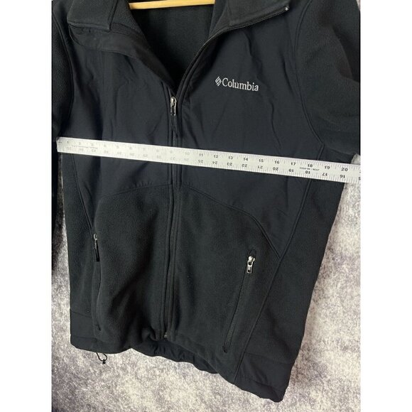 Columbia Collared Full Zip Softshell Fleece Jacket Black Mens Medium XM634 - Picture 7 of 11